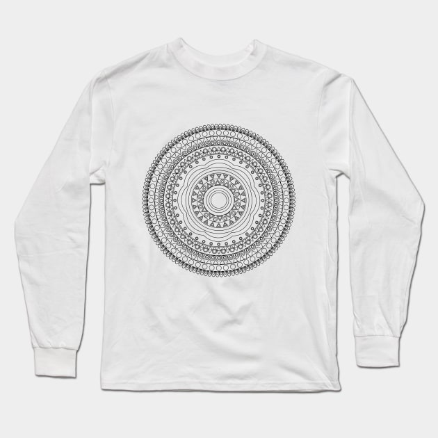 Mandala no 4 Long Sleeve T-Shirt by hedehede